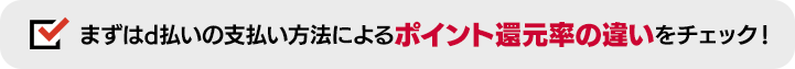 ポイント還元率の違いをチェック！